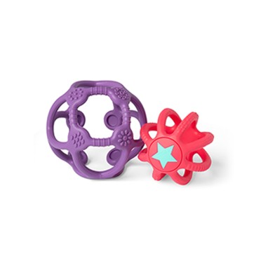 Pelota sensorial Morada y Rosa Little L 2