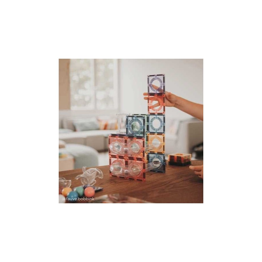 Pista de bolas Cleverclixx 70 piezas colores pastel