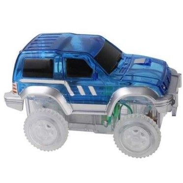 Coche de carreras azul con luz Cleverclixx