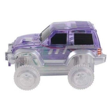 Coche de carreras lila con luz Cleverclixx