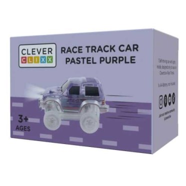 Coche de carreras lila con luz Cleverclixx 2