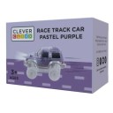 Coche de carreras lila con luz Cleverclixx