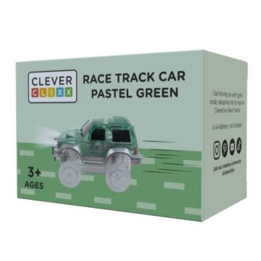 Coche de carreras verde con luz Cleverclixx 2