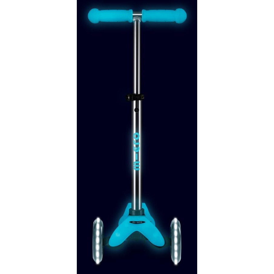 Patinete Micro Deluxe Glow Led Aqua