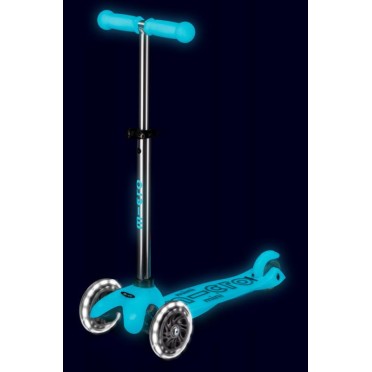 Patinete Micro Deluxe Glow Led Aqua