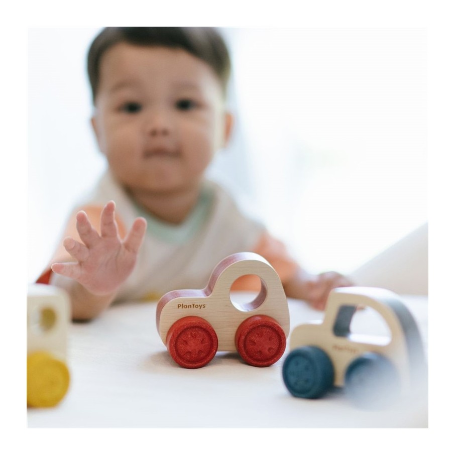 Coche de Madera Rojo Plantoys