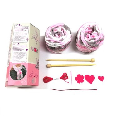 Kit para tejer una bufanda
