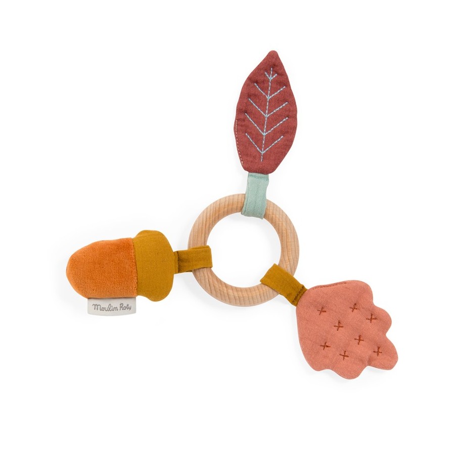 Sonajero anilla madera roble Moulin Roty