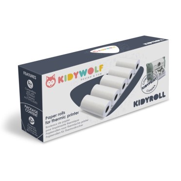 Papel térmico Kidyprint (5 rollos)