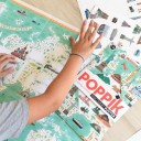 Gran Póster de Pegatinas "Monumentos del Mundo" Poppik