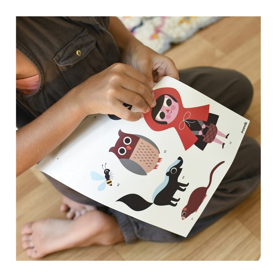 Gran Póster de Pegatinas "Bosque" Poppik