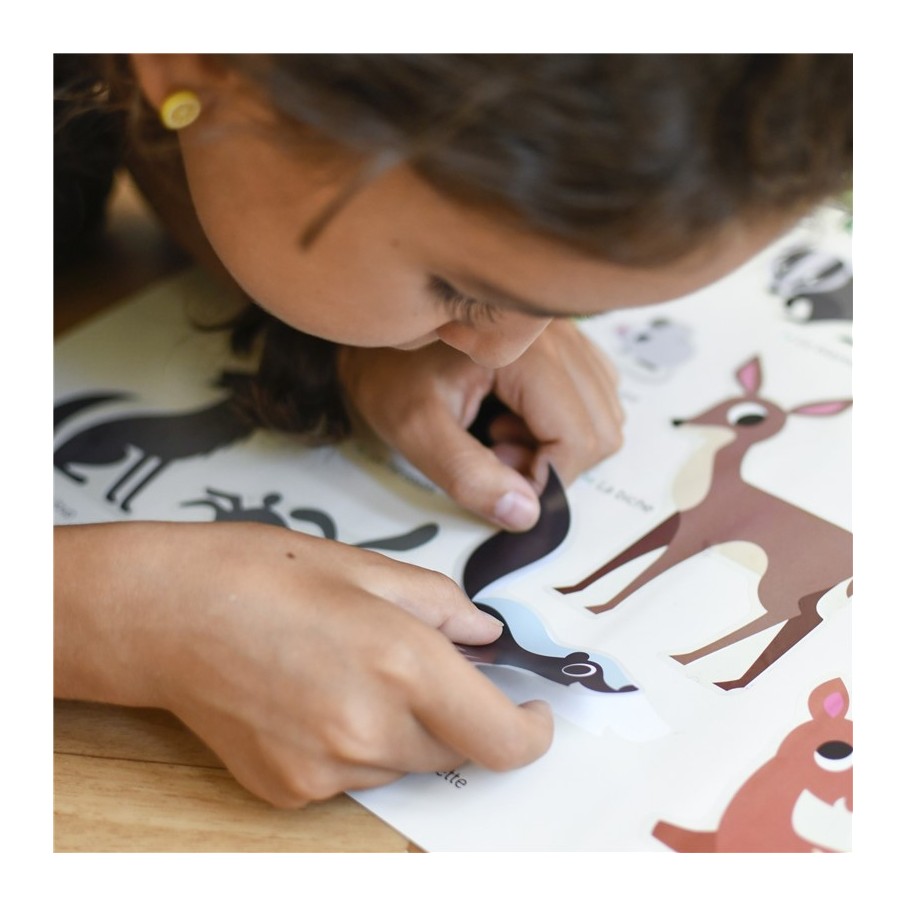 Gran Póster de Pegatinas "Bosque" Poppik