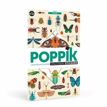 Gran Póster de Pegatinas "Insectos" Poppik