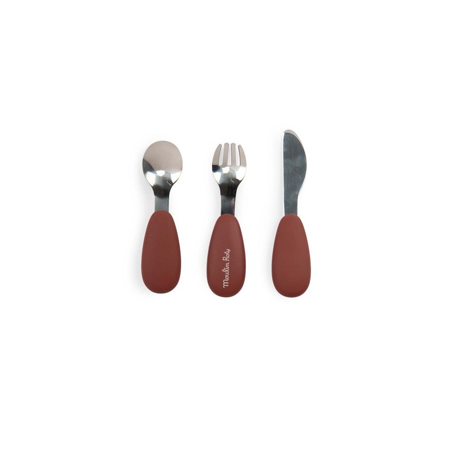 Set de cubiertos de silicona Moulin Roty