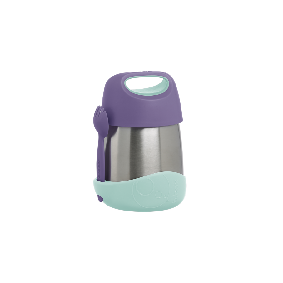 Termo con cuchara/tenedor 335ml B.Box - Lilac Pop